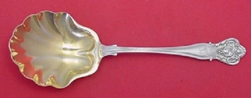 Durgin New Vintage Sterling Silver Berry Spoon 8 3/4 Shell Bowl: Durgin New Vintage Sterling Silver Berry Spoon 8 3/4 Shell Bowl This exquisite serving spoon features the elegant New Vintage pattern by Durgin. Crafted from high-quality sterling silver, this berry s
