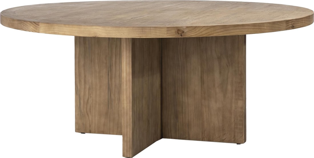New 72-Inch Reclaimed Pine Round Dining Table (1 of 2)