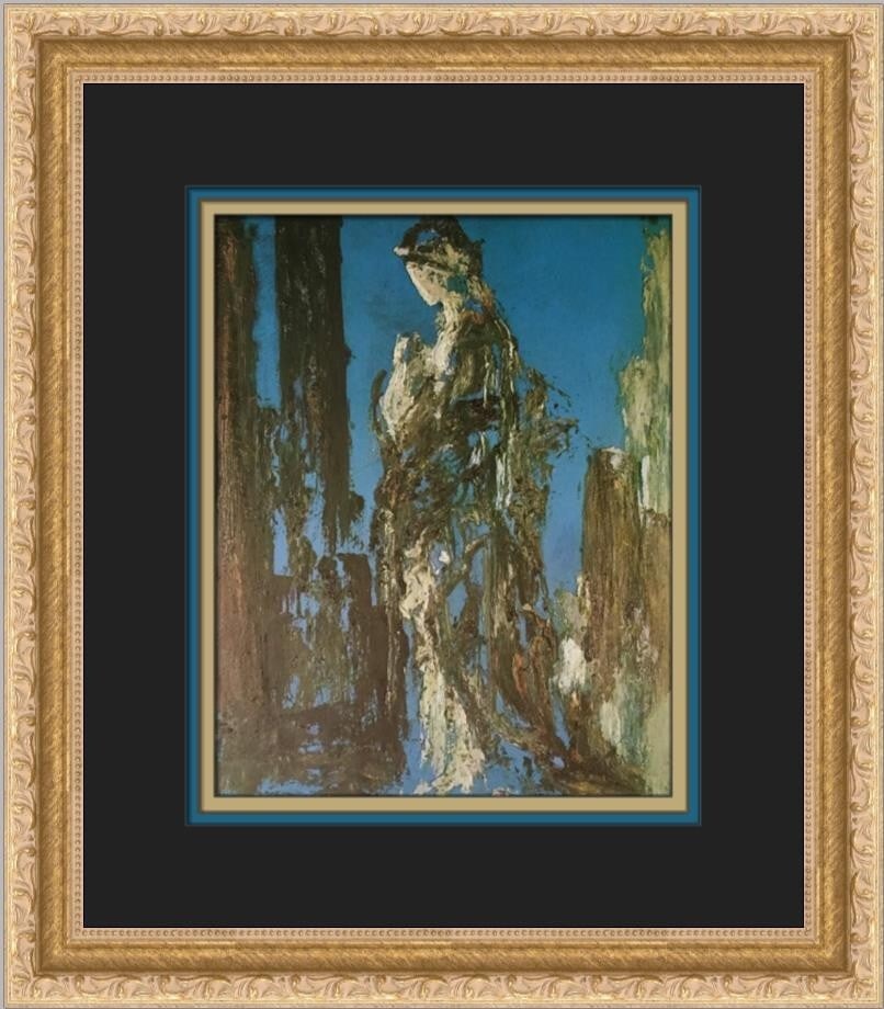 Gustave Moreau Helen Custom Framed Art Print 15 x 13: Gustave Moreau Helen Custom Framed Art Print 15 x 13 This exquisite custom framed print titled 'Helen' by artist Gustave Moreau captures the essence of Expressionism and Impressionism. Measuring 15 in
