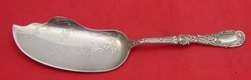 Reed & Barton La Rocaille Sterling Silver Fish Server 10 3/4" Floral Design (1 of 2)
