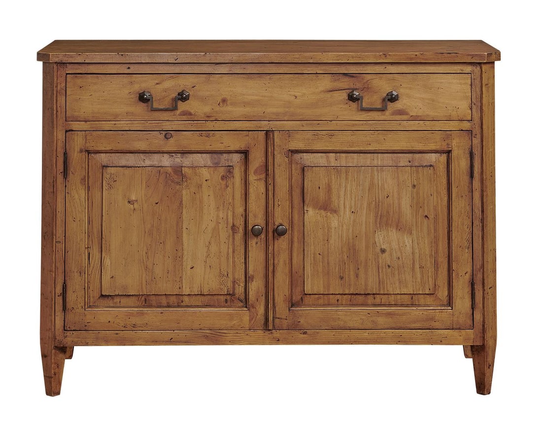 Port Eliot Traditional Blue Olde Pine Cabinet 34H 45W 17.5D (1 of 1)