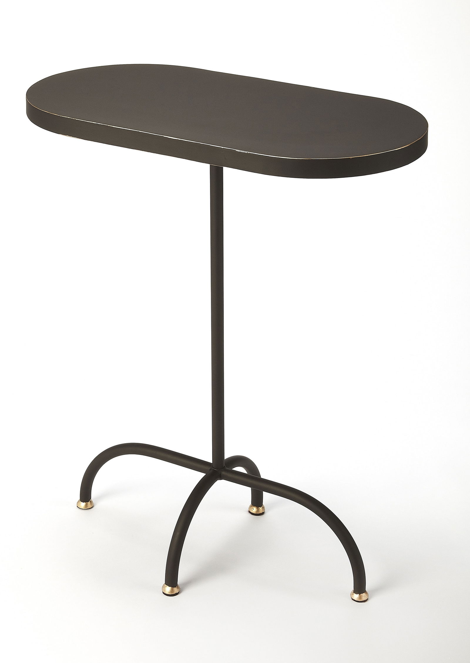 Butler Cleo Industrial Black Gold Oval Side Table (1 of 3)