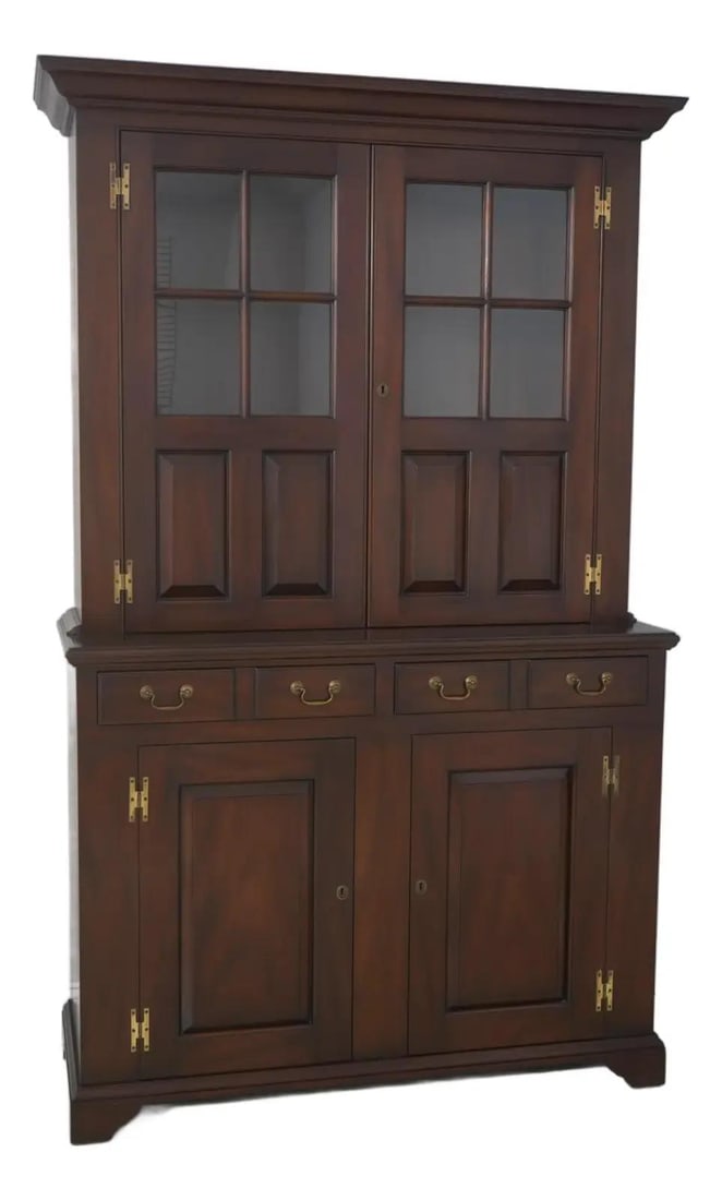 Mahogany Cupboard WA-1027 Williamsburg Design by Kittinger 49w x 19d x 81.5h (1 of 10)