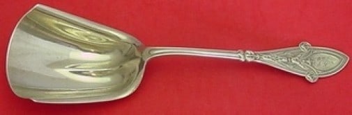 Tiffany & Co. Italian Sterling Silver Cracker Spoon 9.5" Monogrammed: Tiffany & Co. Italian Sterling Silver Cracker Spoon 9.5" Monogrammed Discover the elegance of the Italian Cracker Spoon by Tiffany & Co., expertly crafted in sterling silver. This exquisite serving sp