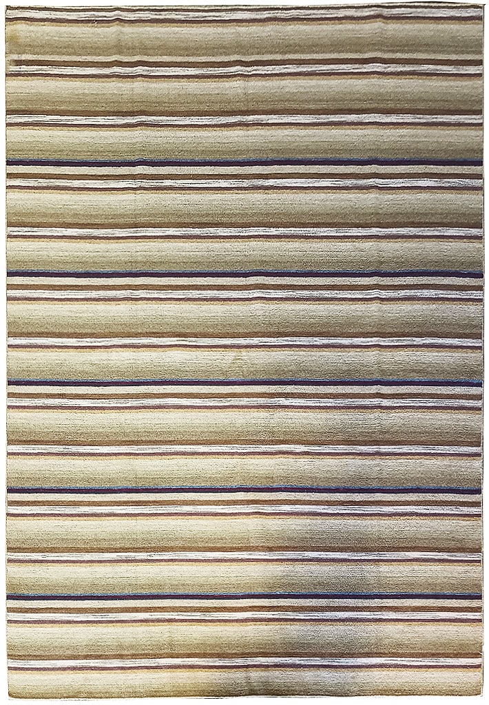 6.1 x 8.1 Contemporary Hand-Knotted Kilim Rug Double-Sided Wool India (1 of 9)