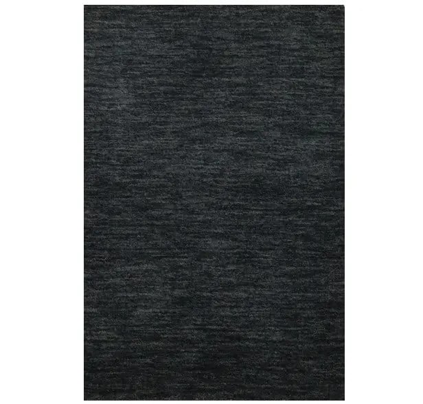 Charcoal Wool Gabbeh Modern Hand-Loomed Area Rug 2x3: Charcoal Wool Gabbeh Modern Hand-Loomed Area Rug 2x3 Enhance your space with this Charcoal Solid Gabbeh Modern Rug, perfect for any room. Hand-loomed from premium wool, this rug features a normal plus