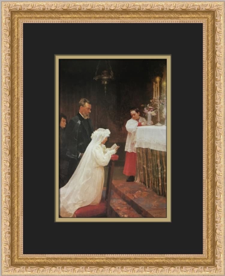 Pablo Picasso First Communion Custom Framed Art Print 1982: Pablo Picasso First Communion Custom Framed Art Print 1982 This stunning custom framed print features Pablo Picasso's 'First Communion', showcasing an engaging blend of Abstract Expressionism and Impr