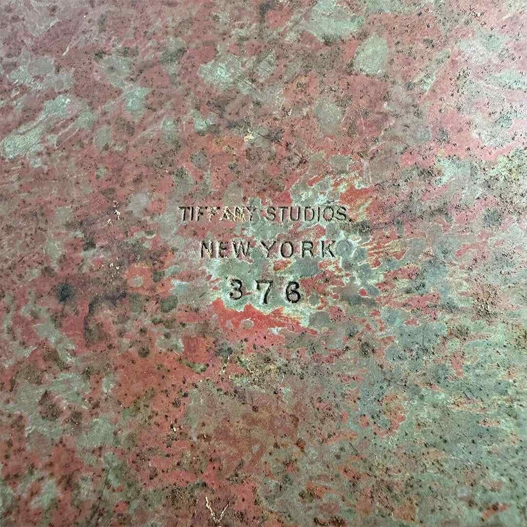 Antique Tiffany Studios Peony Border Floor Lamp Circa 1910 - 13