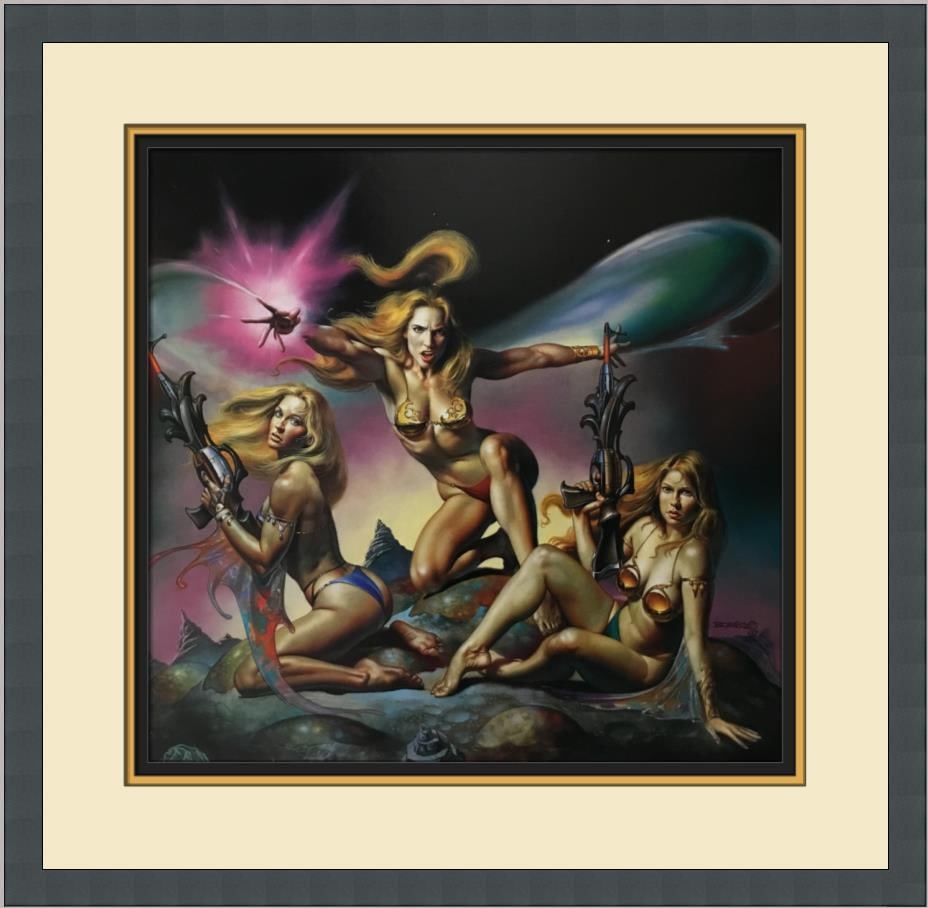 Boris Vallejo Sister Act Framed Print 18x18 Erotic Art: Boris Vallejo Sister Act Framed Print 18x18 Erotic Art This stunning custom framed print titled 'Sister Act' by renowned artist Boris Vallejo showcases exquisite illustration art with an erotic theme.