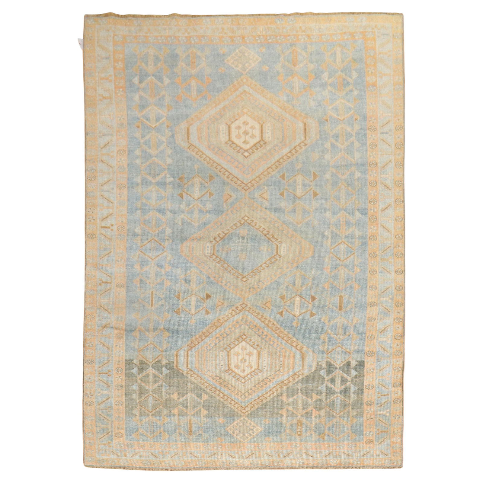 Antique Persian Malayer Tribal Rug Hand-Knotted Wool 5'9 x 8'4: Antique Persian Malayer Tribal Rug Hand-Knotted Wool 5'9 x 8'4 Discover the beauty of this early 20th-century Blue Tribal Antique Malayer Rug, a perfect addition to enhance your space. Hand-knotted wi