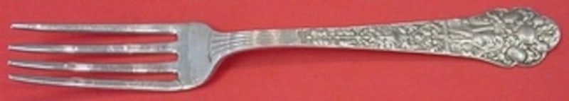 Sterling Silver Dinner Fork Medici Old Pattern by Gorham 7.75 Inch: Sterling Silver Dinner Fork Medici Old Pattern by Gorham 7.75 Inch This is a Gorham Medici Old pattern sterling silver dinner fork, measuring 7 3/4 inches in length. The fork is not monogrammed and is