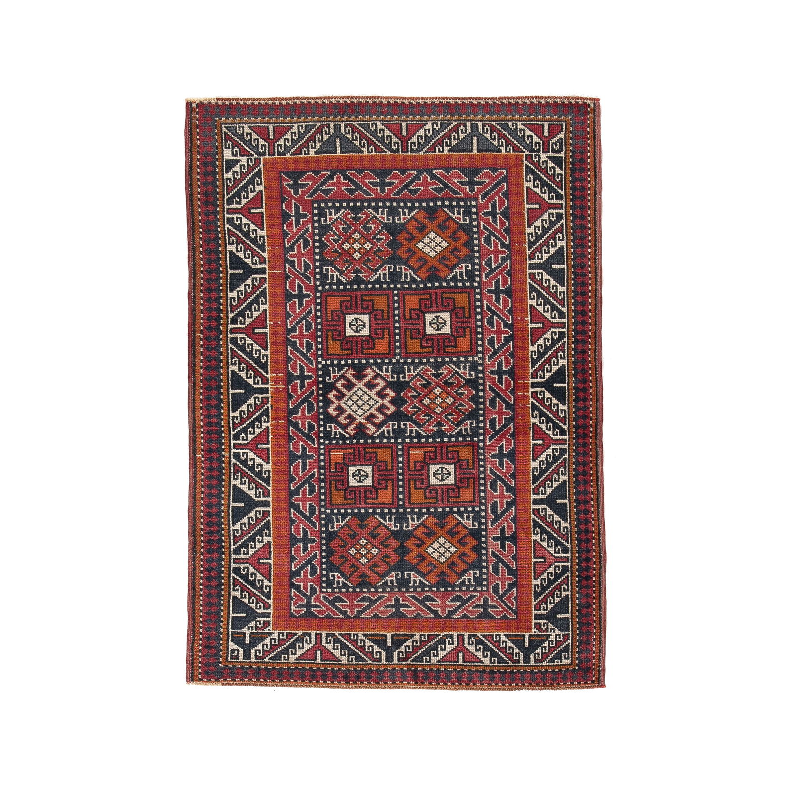 Authentic Handmade Anatolia Wool Carpet 40.2 x 55.5 Inches (1 of 8)
