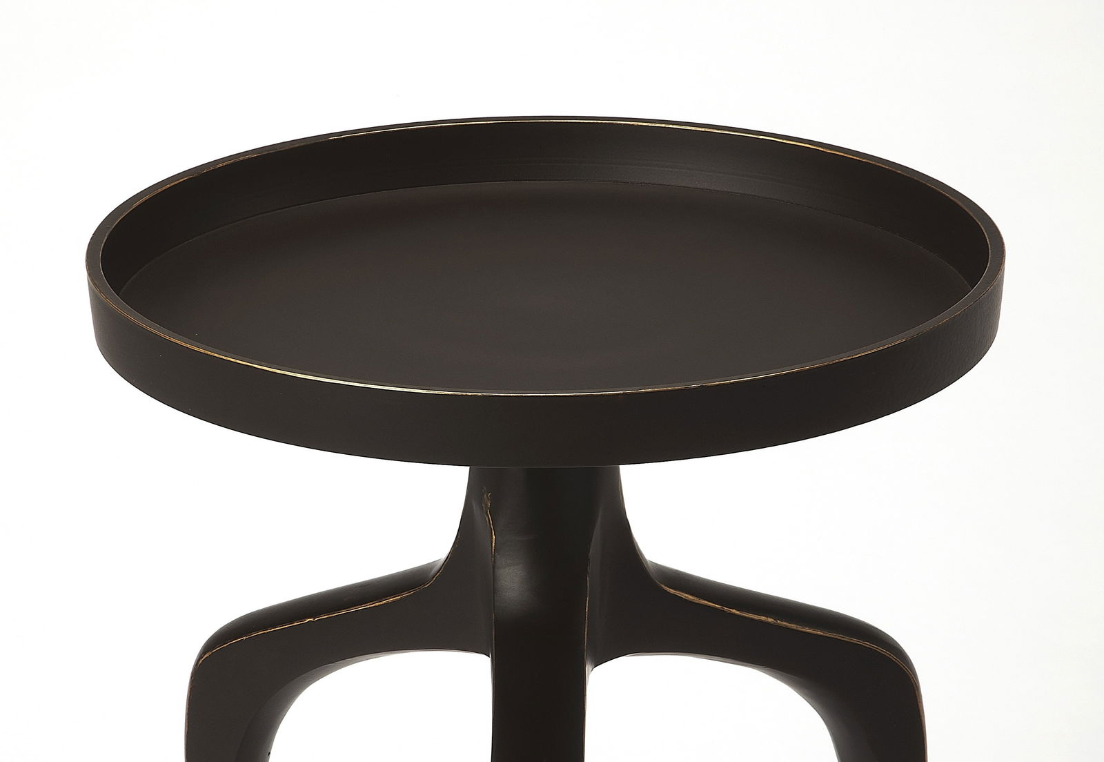 Butler Franco Round Black Side Tables Set of 3 Aluminum: Butler Franco Round Black Side Tables Set of 3 Aluminum Enhance your living space with this stylish trio of round black side tables. Crafted from durable aluminum metal, these tables feature a sleek d