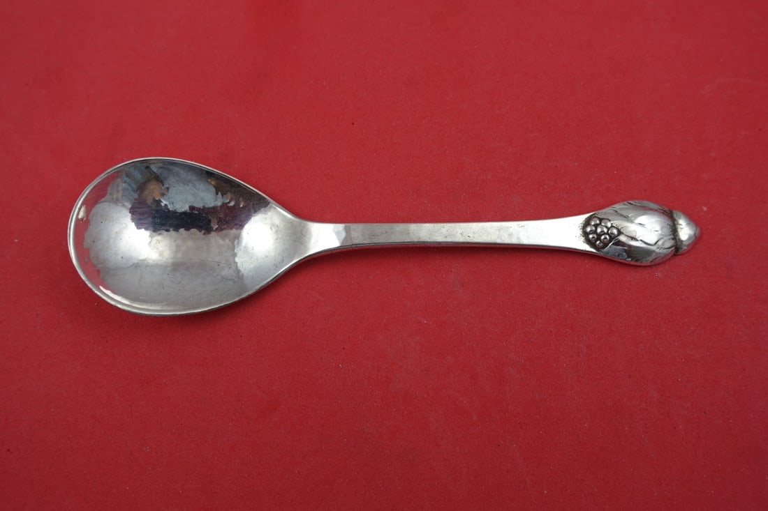 Evald Nielsen Number 6 Blossom Danish 830 Silver Sugar Spoon 5 3/4": Evald Nielsen Number 6 Blossom Danish 830 Silver Sugar Spoon 5 3/4" Enhance your table setting with this exquisite Danish 830 silver sugar spoon, known as Number 6 or Blossom, crafted by Evald Nielsen