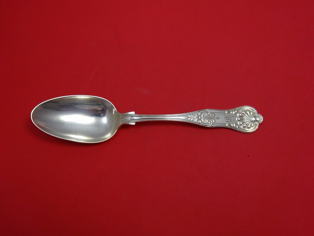 Shiebler Kings Sterling Silver Serving Spoon Monogrammed 8.5" (1 of 1)