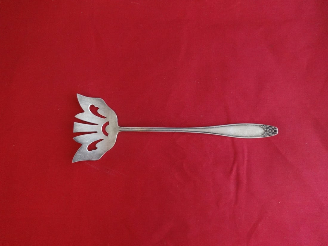Stieff Puritan Sterling Silver Serving Fork 8 1/4 Inch (1 of 1)