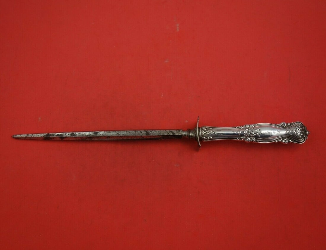 Mauser-Wendell Emperor Sterling Silver Roast Carving Hone 12 3/4" (1 of 3)