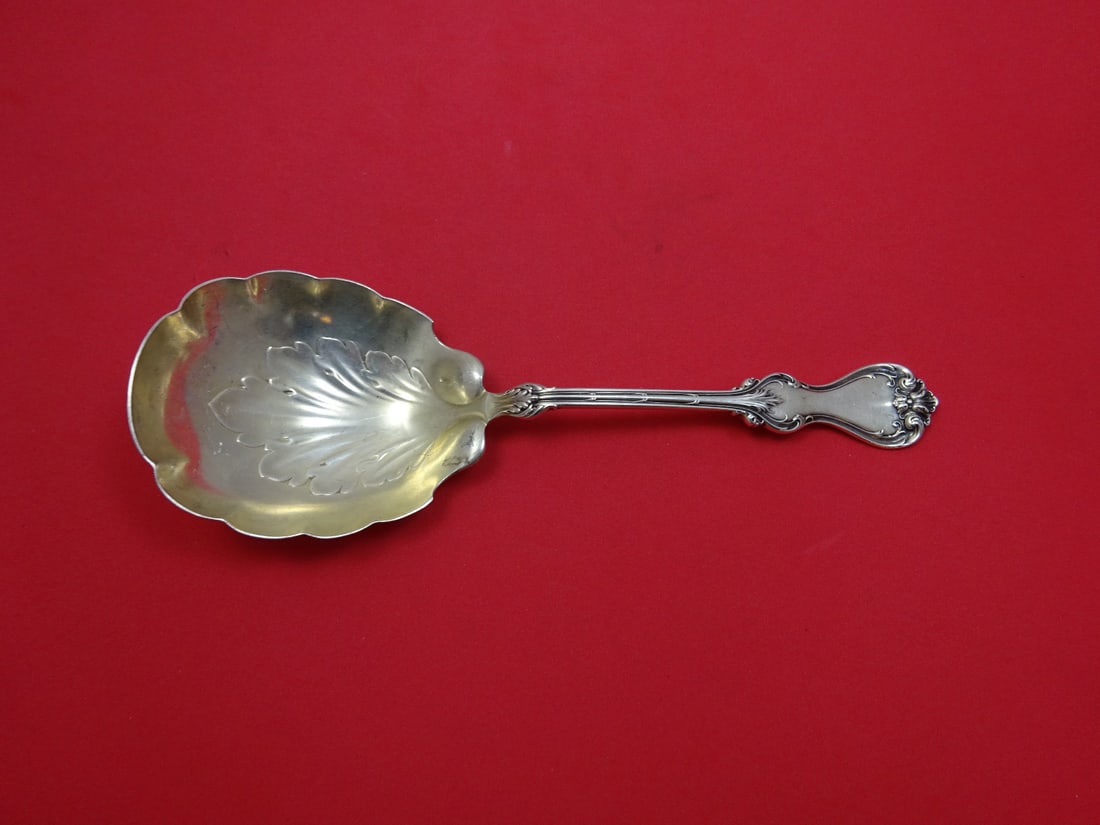 Whiting Duke of York Sterling Silver Berry Spoon 8.75 Serving (1 of 1)