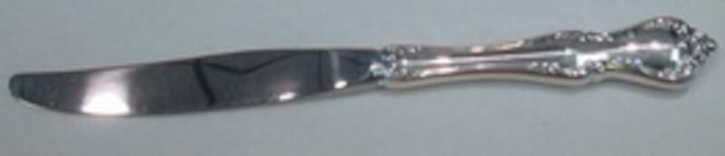 Towle Debussy Sterling Silver Dinner Knife Modern 9.5 Inch Flatware: Towle Debussy Sterling Silver Dinner Knife Modern 9.5 Inch Flatware Experience timeless elegance with this Debussy dinner knife by Towle, crafted from high-quality sterling silver. The knife features