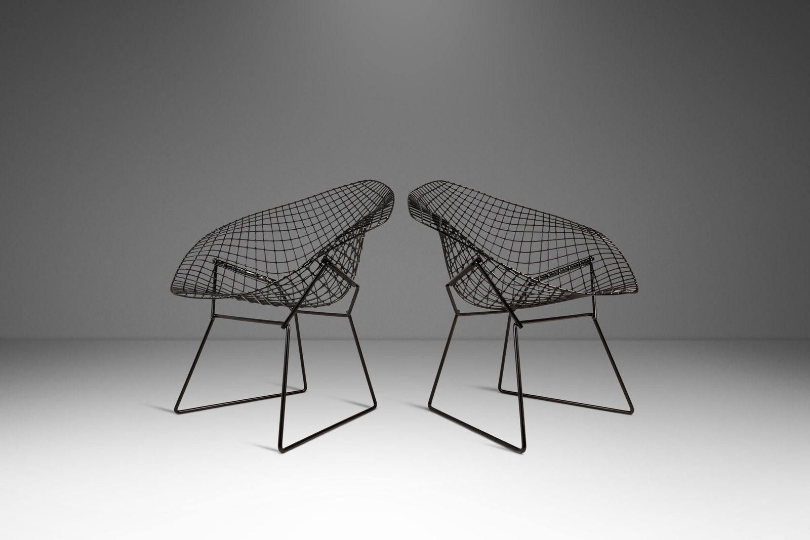 Set of 2 Harry Bertoia Diamond Chairs for Knoll Mid-Century Modern USA 1960s (1 of 10)