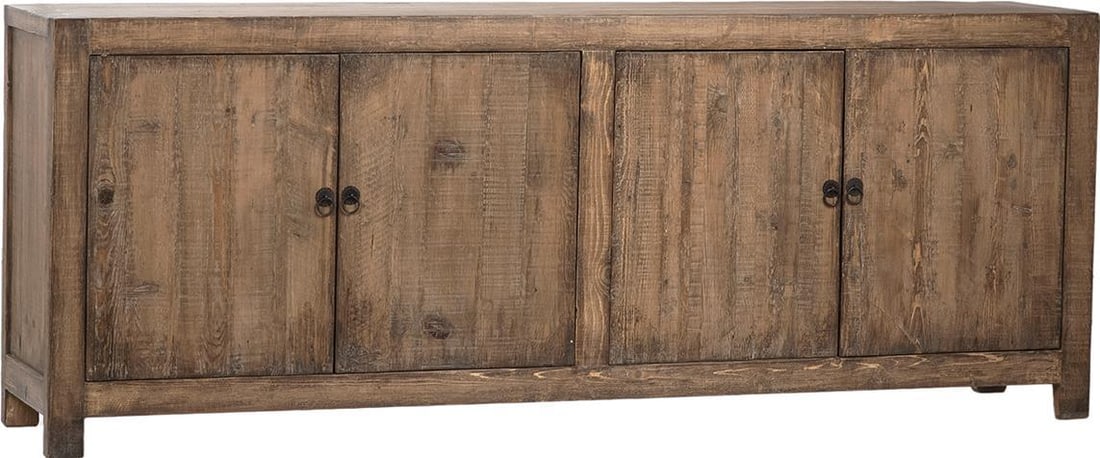 Eco-Friendly French Style Reclaimed Pine Sideboard 33H 87W 18D (1 of 1)