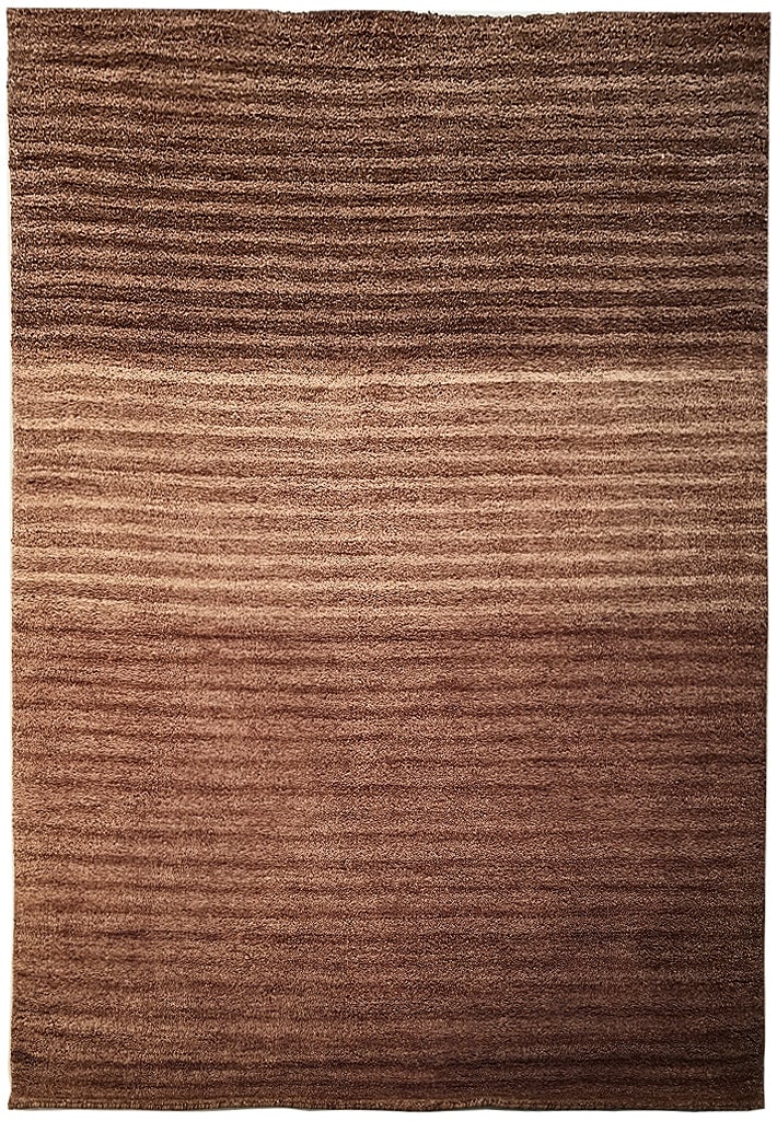 4.1 x 6.1 Handmade Wool Area Rug Brown Stripe Design: 4.1 x 6.1 Handmade Wool Area Rug Brown Stripe Design Free continental US Shipping Enhance your living space with this exquisite 4' x 6' Contemporary Handmade Wool Rug featuring a striking brown stripe