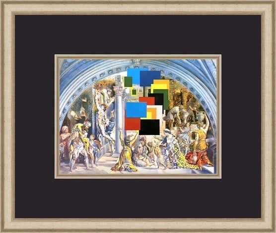 Salvador Dali Athens is Burning Custom Framed Surrealist Print: Salvador Dali Athens is Burning Custom Framed Surrealist Print This stunning custom framed print titled "Athens is Burning" by renowned artist Salvador Dali embodies surrealism and fantasy art. The pi