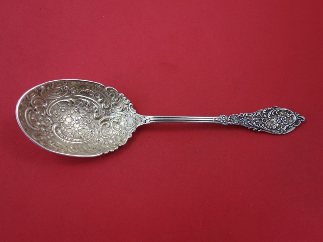 Dominick & Haff Trianon Sterling Silver Berry Spoon Fancy Bowl 9 Inch (1 of 1)