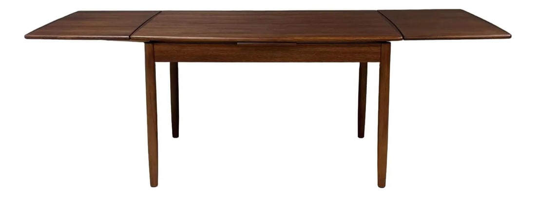 1960s Danish Modern Teak Expandable Draw Leaf Dining Table (1 of 7)