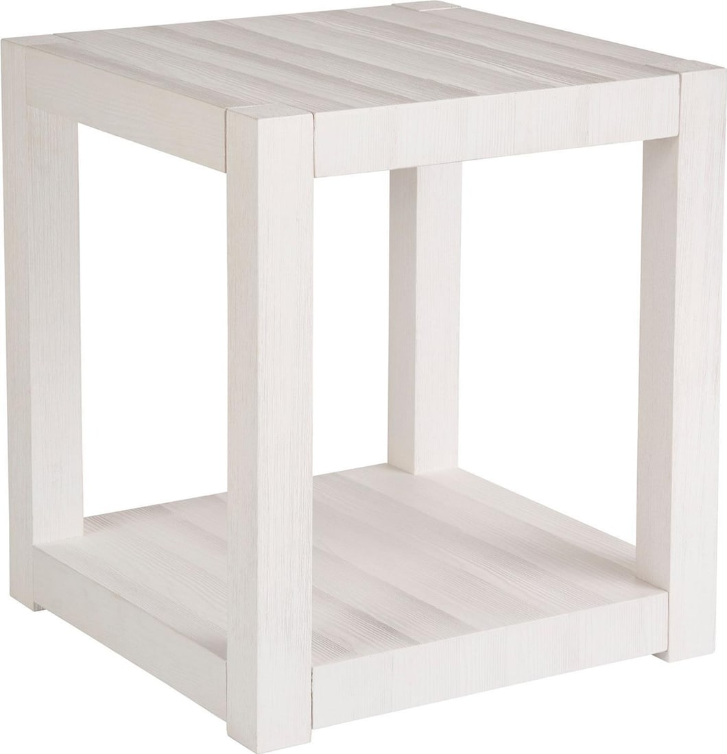 Universal Hermosa End Table White Sand Coastal Living 24H 21W 21D (1 of 2)
