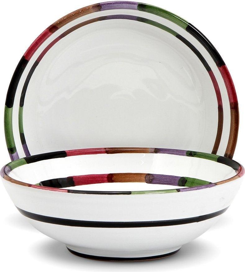 Deruta Style Ceramic Coupe Bowl Dishwasher Safe Handmade: Deruta Style Ceramic Coupe Bowl Dishwasher Safe Handmade This beautifully designed Deruta-style bowl is perfect for dining and adds an artistic touch to your table. Handcrafted from ceramic, this coup