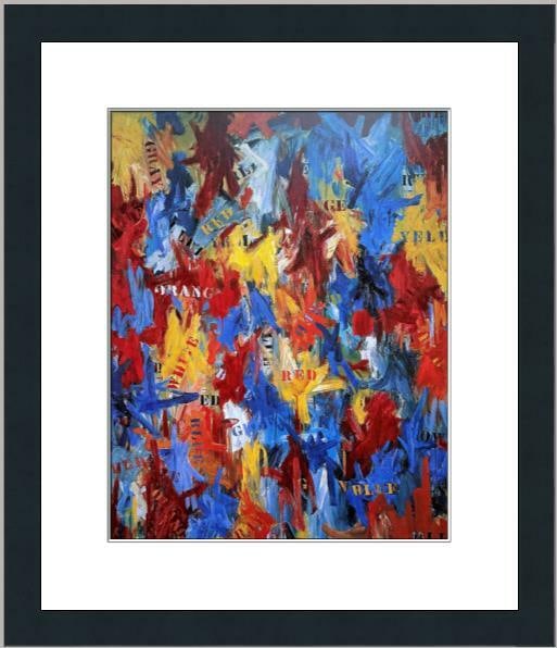 Jasper Johns False Start Print Custom Framed Pop Art 1997: Jasper Johns False Start Print Custom Framed Pop Art 1997 This stunning framed print titled "False Start" by renowned artist Jasper Johns is a captivating example of Pop Art from the 1990s. Measuring