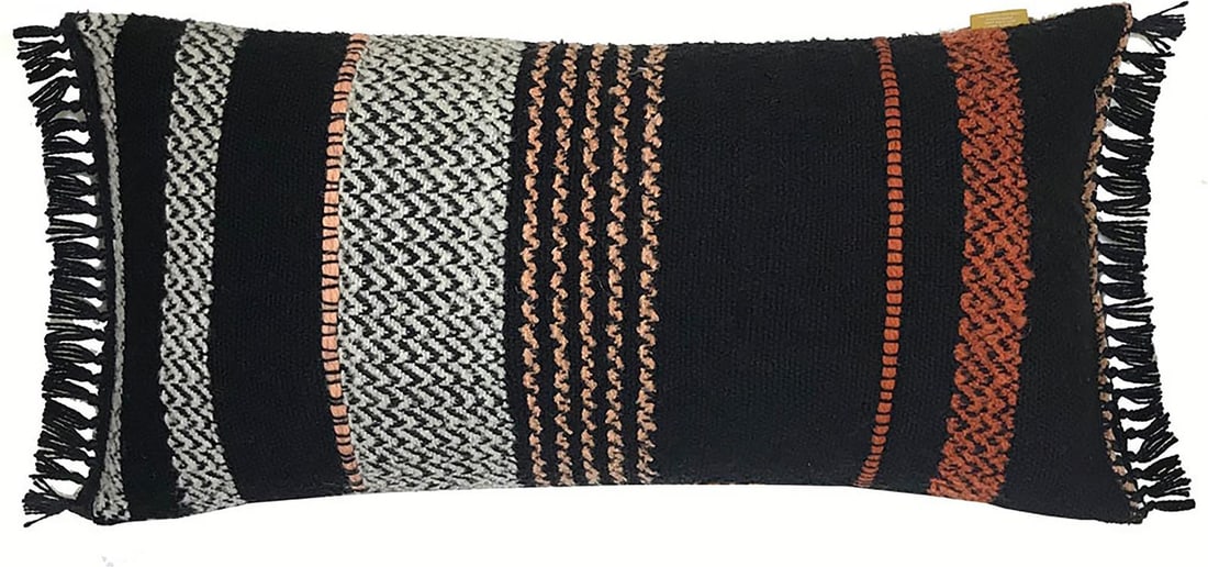 Vibrant Multicolor Wool Blend Accent Pillow: Vibrant Multicolor Wool Blend Accent Pillow Enhance your home decor with this stylish multicolor wool blend accent pillow. Measuring 1 inch in height, 15 inches in width, and 28 inches in depth, this