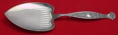 Whiting Hyperion Sterling Silver Pie Server 10 Inch Flat Handle: Whiting Hyperion Sterling Silver Pie Server 10 Inch Flat Handle Presenting the exquisite Hyperion pie server by Whiting, crafted from high-quality sterling silver. This elegant server features a flat