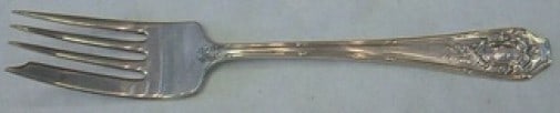 Versailles Sterling Silver Salad Fork by Wallace Monogrammed 6 1/8": Versailles Sterling Silver Salad Fork by Wallace Monogrammed 6 1/8" This exquisite salad fork features the elegant Versailles pattern by Wallace, crafted from high-quality sterling silver. With a leng