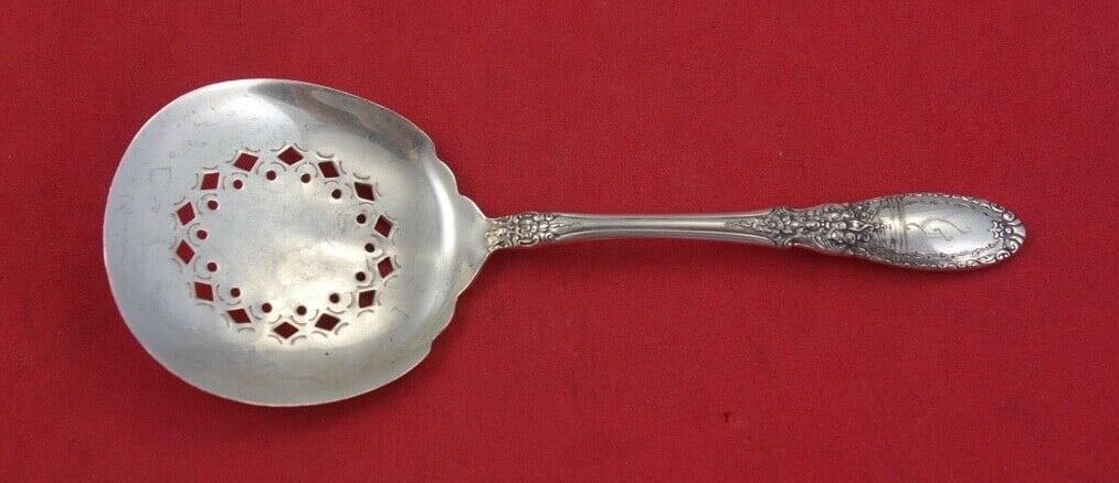 Towle Sterling Silver Old Mirror Nut Spoon 5.5" Serving Spoon (1 of 2)