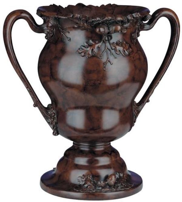 Rustic Lodge-Style Hand-Cast Chocolate Resin Urn Centerpiece: Rustic Lodge-Style Hand-Cast Chocolate Resin Urn Centerpiece This item is made at time of order. Please allow 42 to 70 days for production. Enhance your home decor with this Rustic Lodge-Style