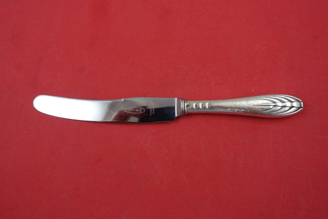 Dutch Silver .833 Silver Dessert Knife 7 Inch Hollow Handle (1 of 2)