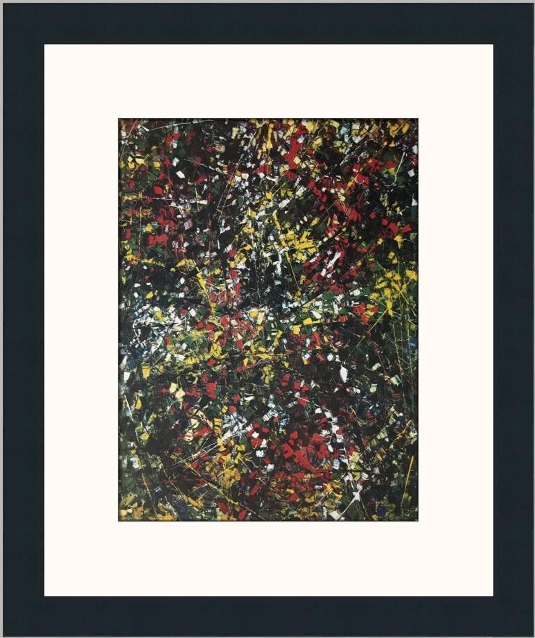 Jean Paul Riopelle Suit of Stars Custom Framed Print 1977 Impressionism Art: Jean Paul Riopelle Suit of Stars Custom Framed Print 1977 Impressionism Art This stunning custom framed print titled "Suit of Stars" by renowned artist Jean Paul Riopelle showcases a captivating piece