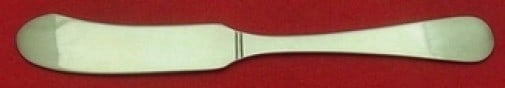 Tuttle Hannah Hull Sterling Silver 6 Inch Butter Spreader Knife: Tuttle Hannah Hull Sterling Silver 6 Inch Butter Spreader Knife Delight in the elegance of the Hannah Hull butter spreader, expertly crafted by Tuttle. This 6-inch flat handle knife is made from high-