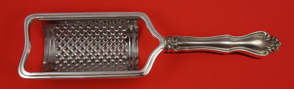 Westmorland Sterling Silver Cheese Grater George & Martha Custom Made 8.5": Westmorland Sterling Silver Cheese Grater George & Martha Custom Made 8.5" Experience the elegance of the George & Martha pattern by Westmorland with this custom-made sterling silver cheese grater. Fe