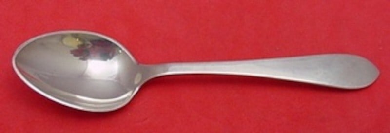 Dominick & Haff Pointed Antique Sterling Silver Demitasse Spoon 4.25": Dominick & Haff Pointed Antique Sterling Silver Demitasse Spoon 4.25" This exquisite demitasse spoon is crafted from sterling silver in the elegant "Pointed Antique" pattern by Dominick & Haff, dating