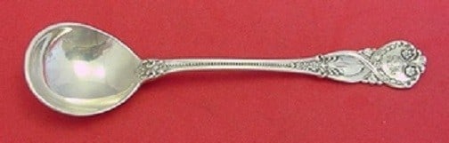 Tiffany & Co. Saint James Sterling Silver Chocolate Spoon 5 1/8": Tiffany & Co. Saint James Sterling Silver Chocolate Spoon 5 1/8" This exquisite chocolate spoon, crafted from sterling silver, features the elegant Saint James pattern by Tiffany & Co. Measuring 5 1/8