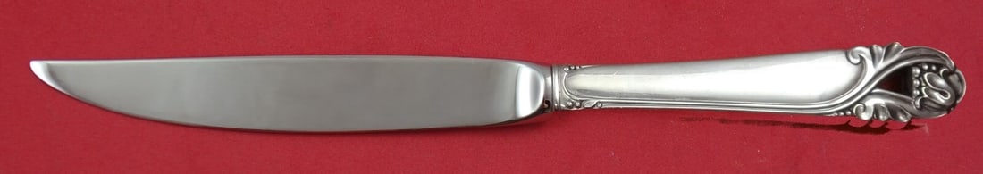 International Silver Spring Glory 8 Inch Steak Knife Sterling Silver Hollow Handle: International Silver Spring Glory 8 Inch Steak Knife Sterling Silver Hollow Handle Presenting the exquisite Spring Glory Steak Knife by International Sterling, crafted with a sterling silver hollow ha