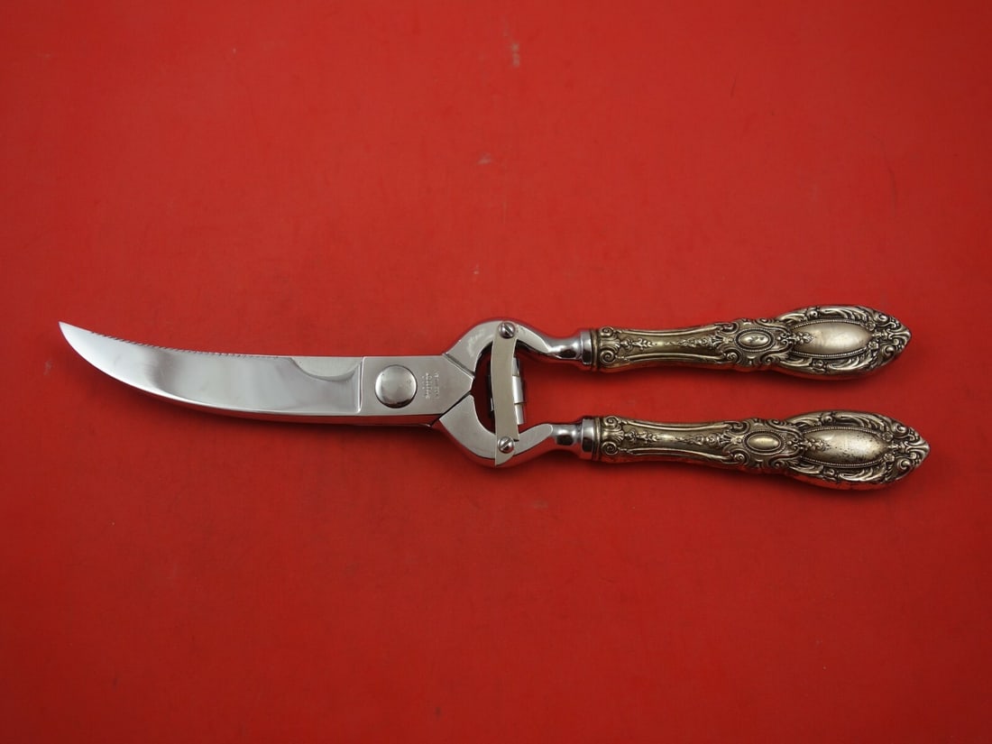Towle King Richard Sterling Silver Lobster Shears 11" Original: Towle King Richard Sterling Silver Lobster Shears 11" Original Elevate your dining experience with these exquisite King Richard lobster shears by Towle. Crafted from sterling silver, these original 11