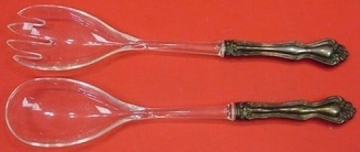 Westmorland George and Martha Sterling Silver Salad Serving Set 10 3/4": Westmorland George and Martha Sterling Silver Salad Serving Set 10 3/4" Enhance your dining experience with this elegant George and Martha Salad Serving Set by Westmorland. Crafted from high-quality s