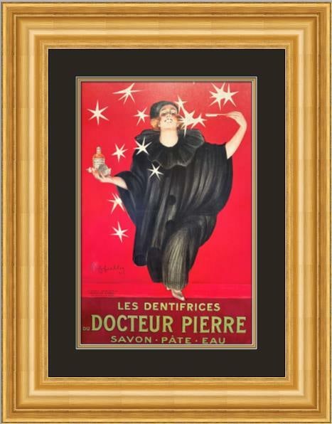 Leonetto Cappiello Les Dentifrices Framed Advertising Print 1992: Leonetto Cappiello Les Dentifrices Framed Advertising Print 1992 This stunning print features the iconic "Les Dentifrices" advertising poster by renowned artist Leonetto Cappiello. The piece is expert