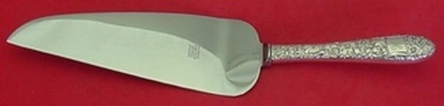 Hallmark Ribbon Rose Sterling Silver Pie Server Custom Made 10.5 Inches: Hallmark Ribbon Rose Sterling Silver Pie Server Custom Made 10.5 Inches Introducing the Ribbon Rose Pie Server by Hallmark, a beautifully crafted piece that combines elegance and functionality. This c