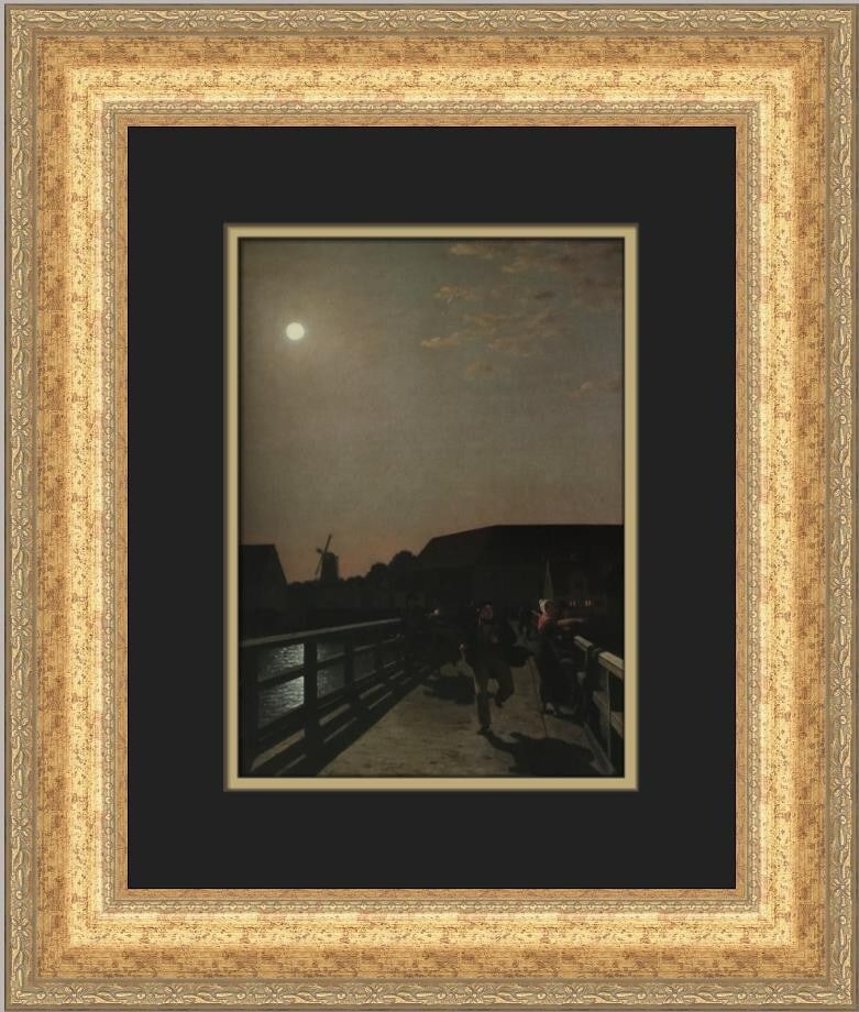 Christoffer W Eckersberg Long Bridge Custom Framed Print 18x17: Christoffer W Eckersberg Long Bridge Custom Framed Print 18x17 This stunning print features the iconic "Long Bridge in Copenhagen" by artist Christoffer W Eckersberg, celebrated for his Realism style