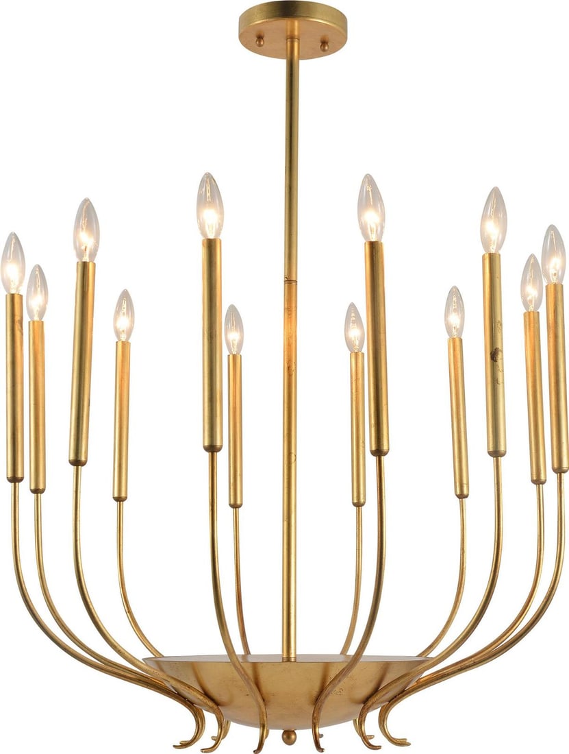 Terracotta Amelia Gold Leaf Chandelier Art Nouveau Style 21H 30W 30D: Terracotta Amelia Gold Leaf Chandelier Art Nouveau Style 21H 30W 30D Elevate your living space with the Luxurious Amelia Gold Leaf Chandelier, a stunning piece that embodies the elegance of Art Nouvea